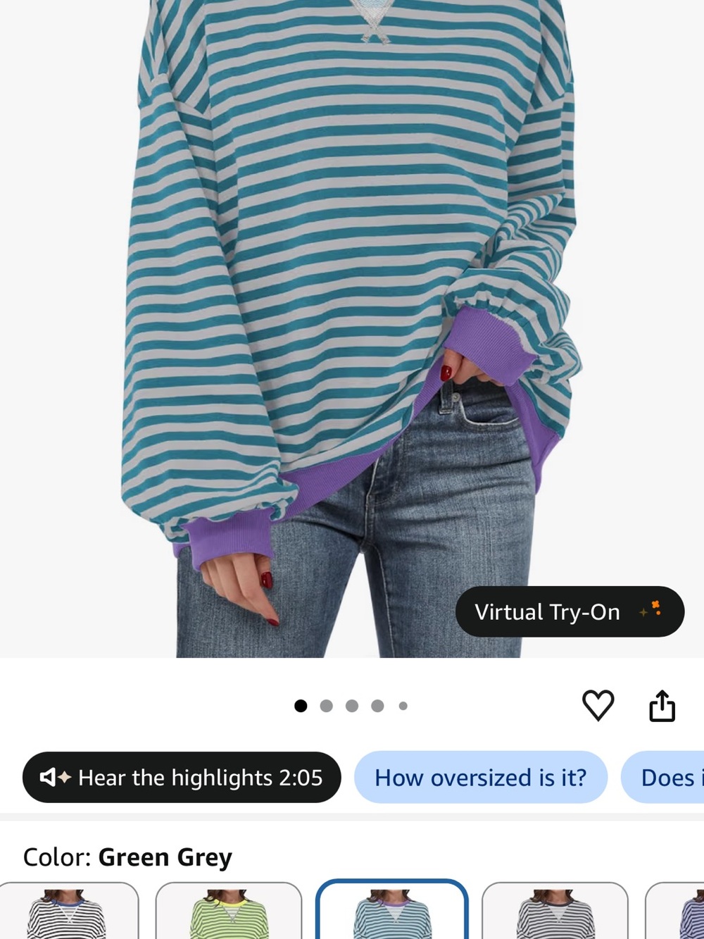 Stripped Crew Neck - Picture 2 of 2